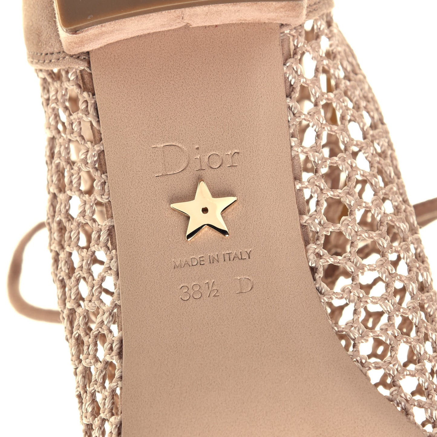 Suede Resille Naughtily-D 30mm Ankle Boots 38.5 Nude