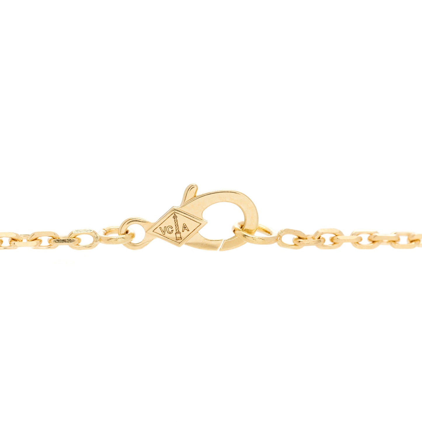 18K Yellow Gold Carnelian Magic Alhambra Long Necklace