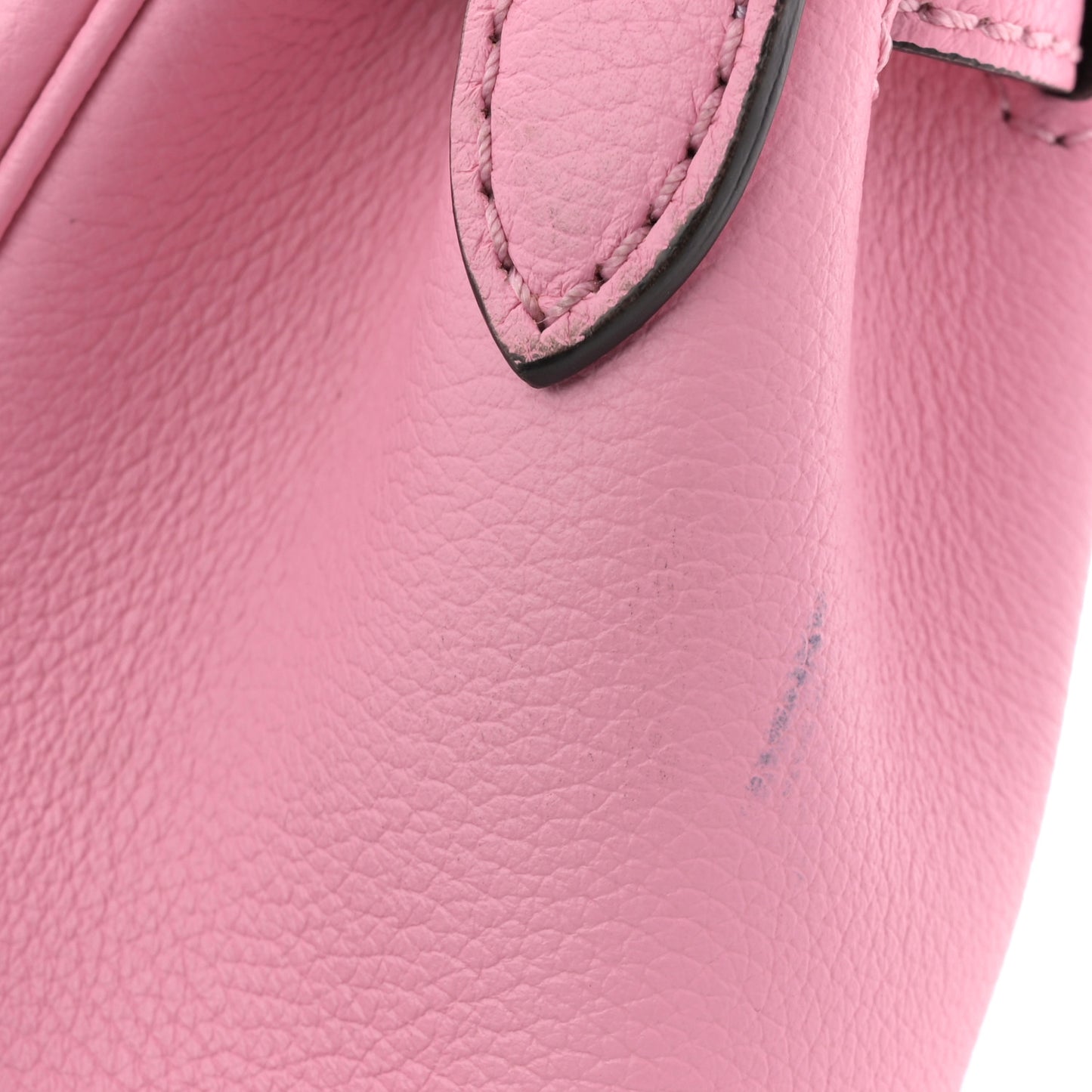 Grained Calfskin Small La Medusa Top Handle Bag Pink