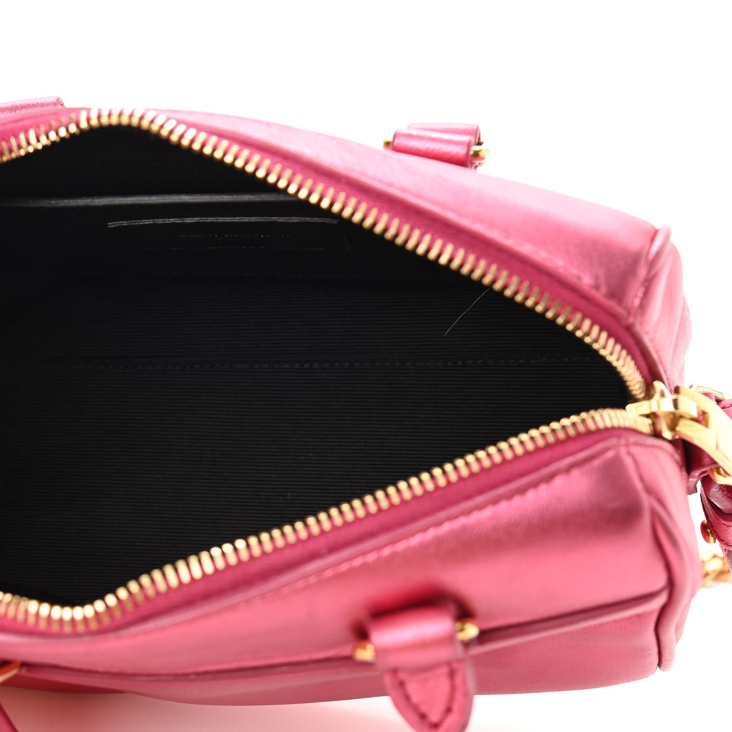 Metallic Lambskin Classic Duffle Toy Pink