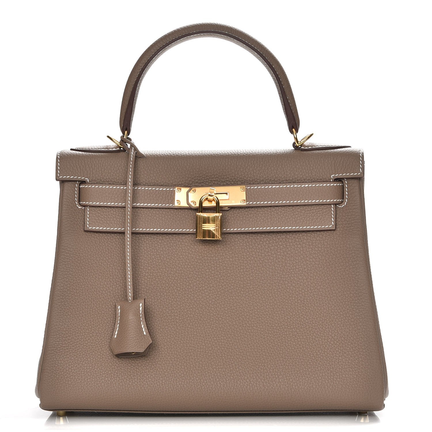 Hermes Togo Kelly Retourne 28 Etoupe 1 of 30
