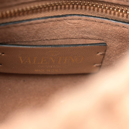 Valentino Garavani Cashmere Medium Roman Stud Shoulder Bag Brown 6 of 9