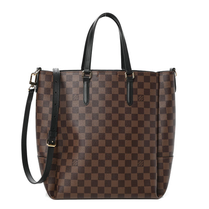 Louis Vuitton Damier Ebene Belmont MM Black 1 of 9