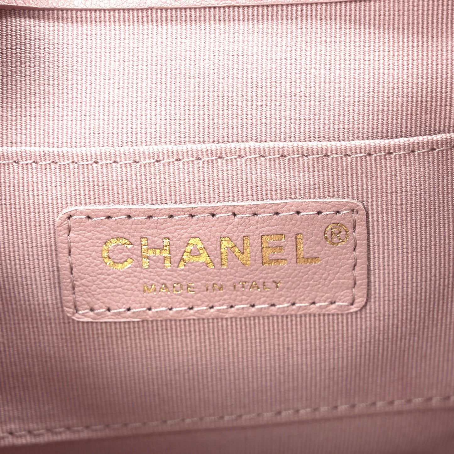 Lambskin Quilted Small Duma Drawstring Backpack Light Pink