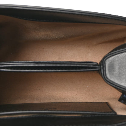 Gucci Glazed Textured Calfskin Mini Horsebit 1955 Top Handle Flap Bag Black 5 of 11