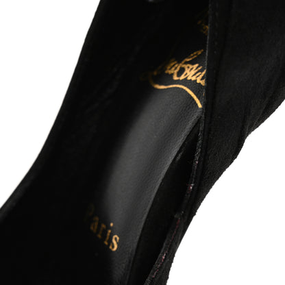 Christian Louboutin Suede Rabakate 100 Pumps 36 Black 11 of 12