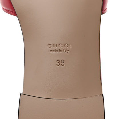 Gucci Cosmos Softy Calfskin Interlocking G Cut Out Slide Sandals 39 Rhodamine Pink 7 of 8