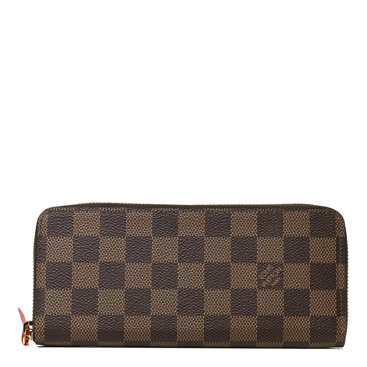 Louis Vuitton Damier Ebene Clemence Wallet Cherry 1 of 4