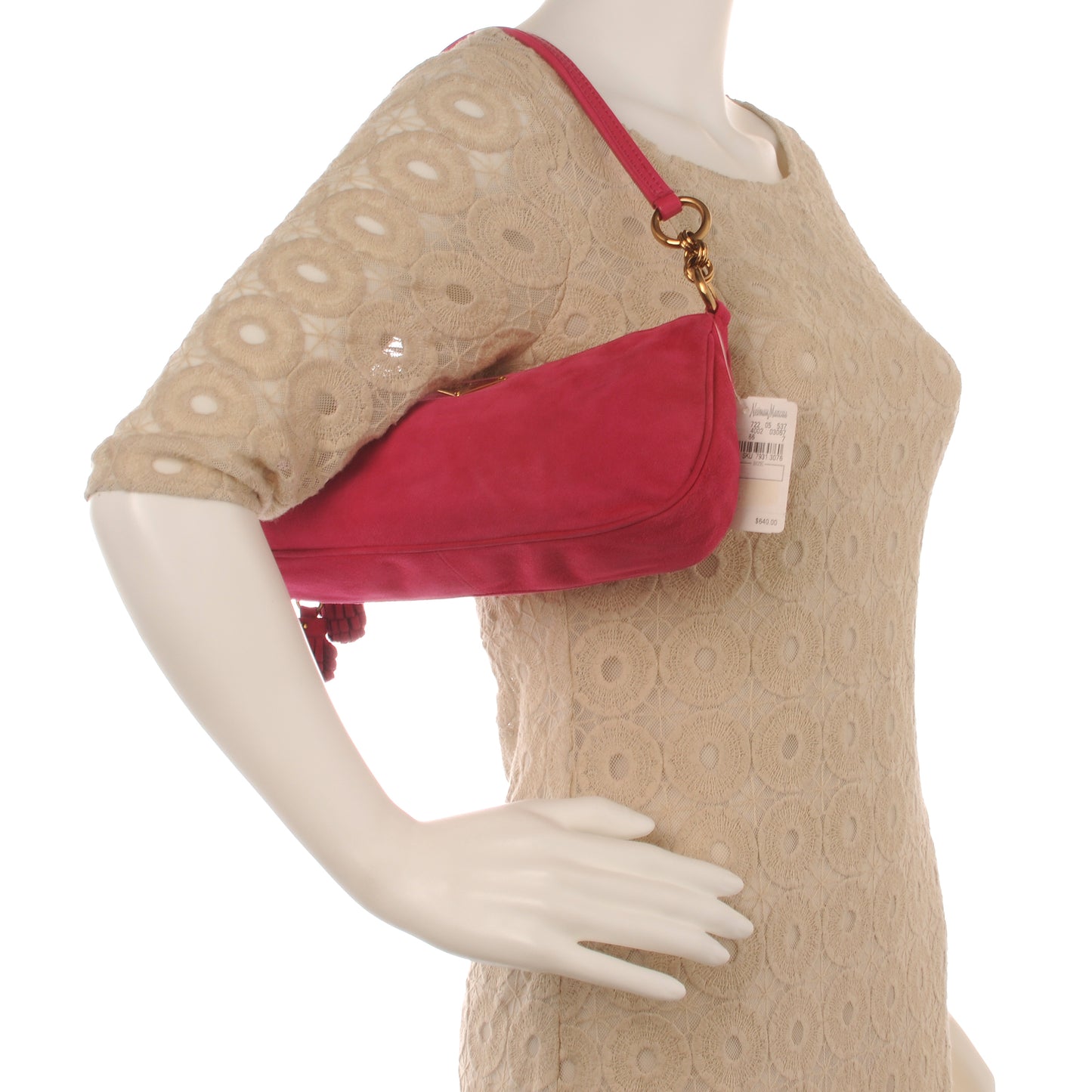 Suede Box Shoulder Bag Peonia