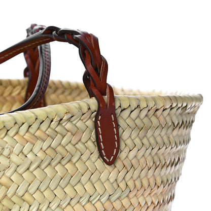 Prada Palmitto Vitello Woven Braided Large Basket Tote Bag Naturale Cognac 11 of 11