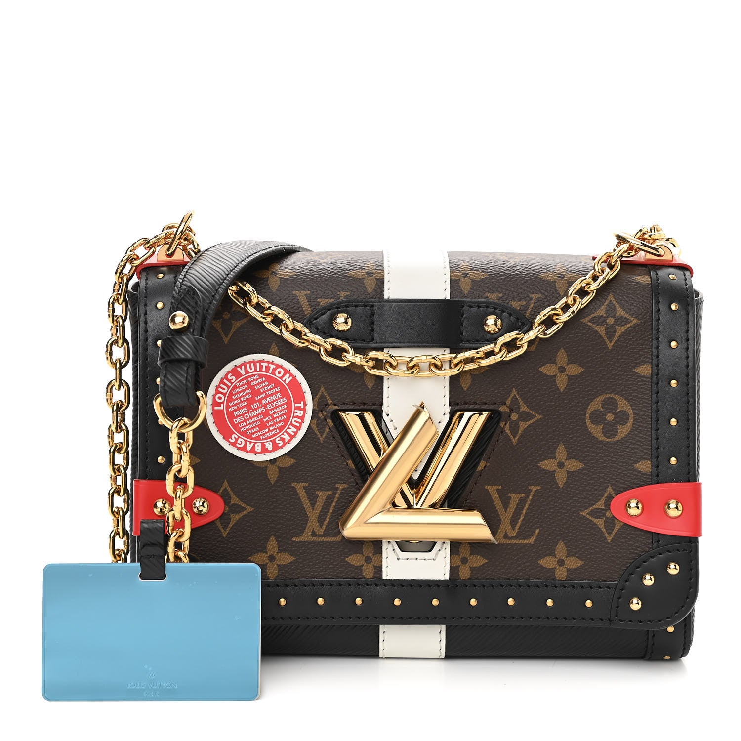 Louis Vuitton Epi Monogram Complice Trunks and Bags Twist Shoulder Bag MM Black 5 of 13