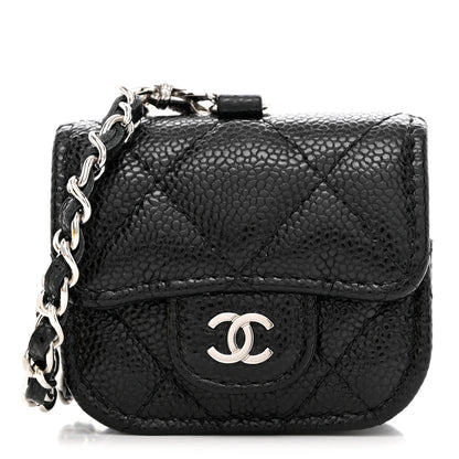 Chanel Caviar Quilted Airpods Pro Case Black 1 of 8