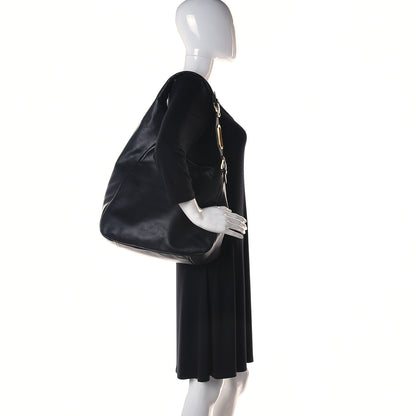 Jimmy Choo Calfskin Hobo Black 2 of 9