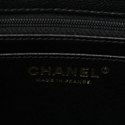 Chanel Caviar Quilted Medium Retro Twist Top Handle Flap Black 6 of 10