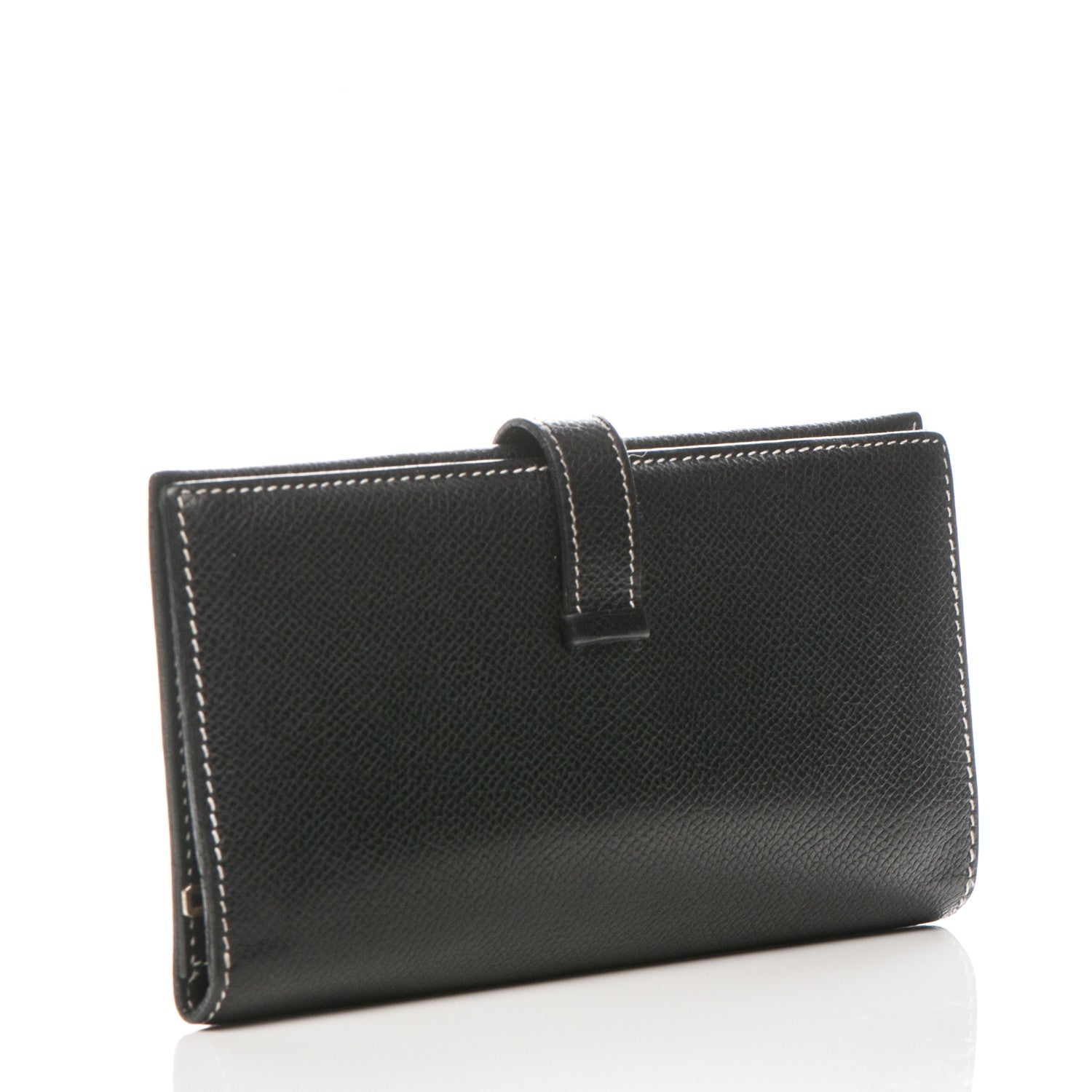 Hermes Epsom Bearn Gusset Wallet Black 3 of 8