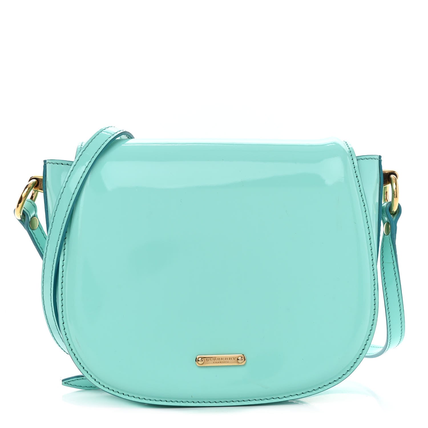 Burberry Patent Leather Leigh Small Crossbody Bag Opal 1 of 12