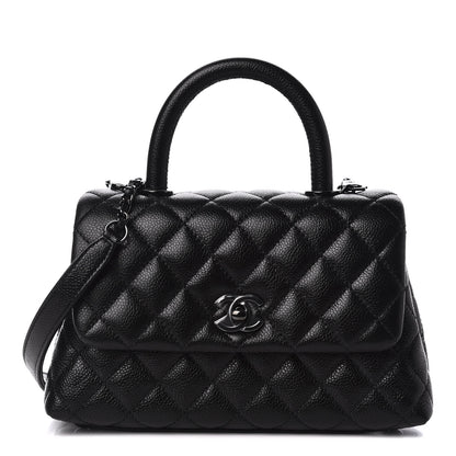 Chanel Caviar Quilted Mini Coco Handle Flap So Black 1 of 10
