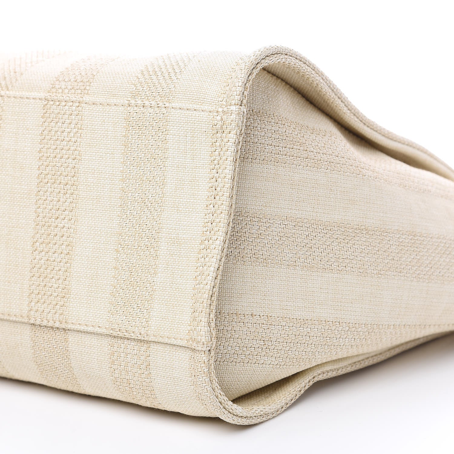 Chanel Mixed Fibers Striped Medium Deauville Tote Beige 8 of 8
