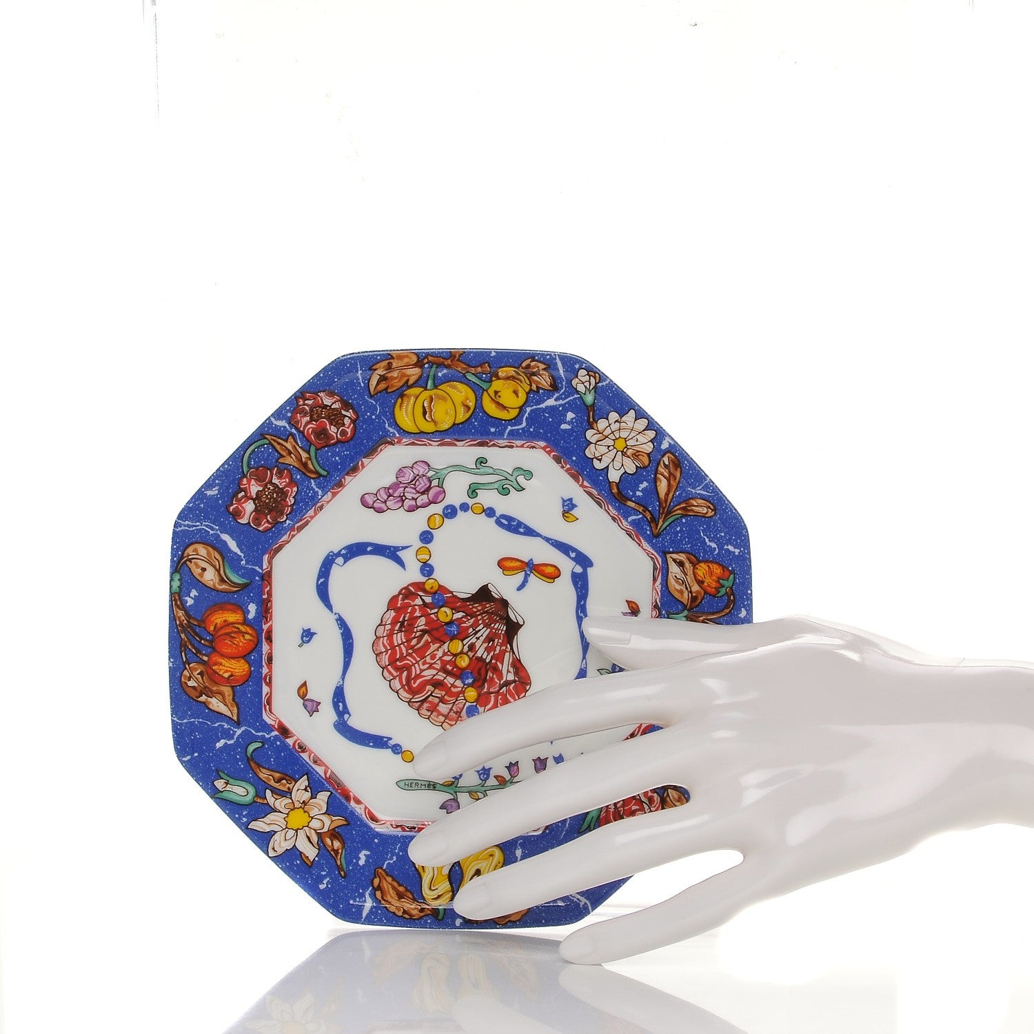 Hermes Porcelain Marqueterie de Pierres d'Orient et d'Occident Bread and Butter Plate 2 of 6