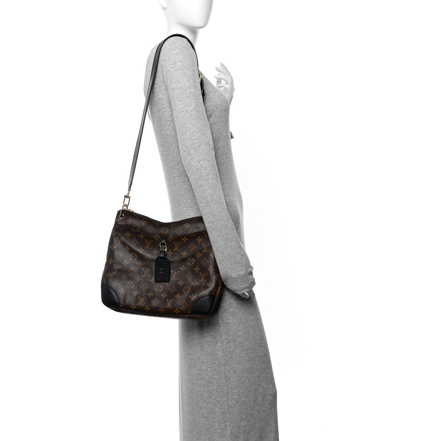 Louis Vuitton Monogram Odeon MM Black 2 of 11