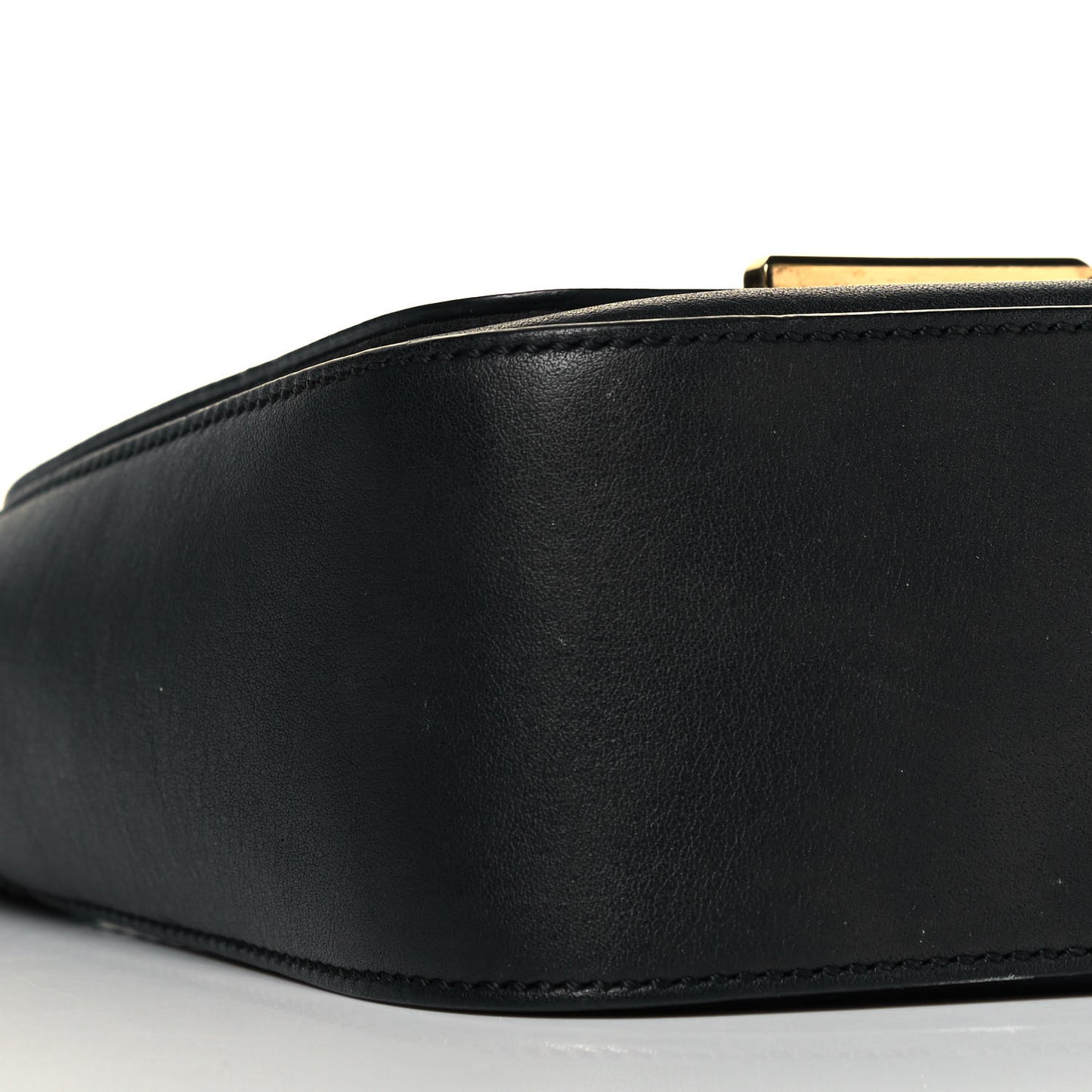 Vitello Dolce Baguette Shoulder Bag Black