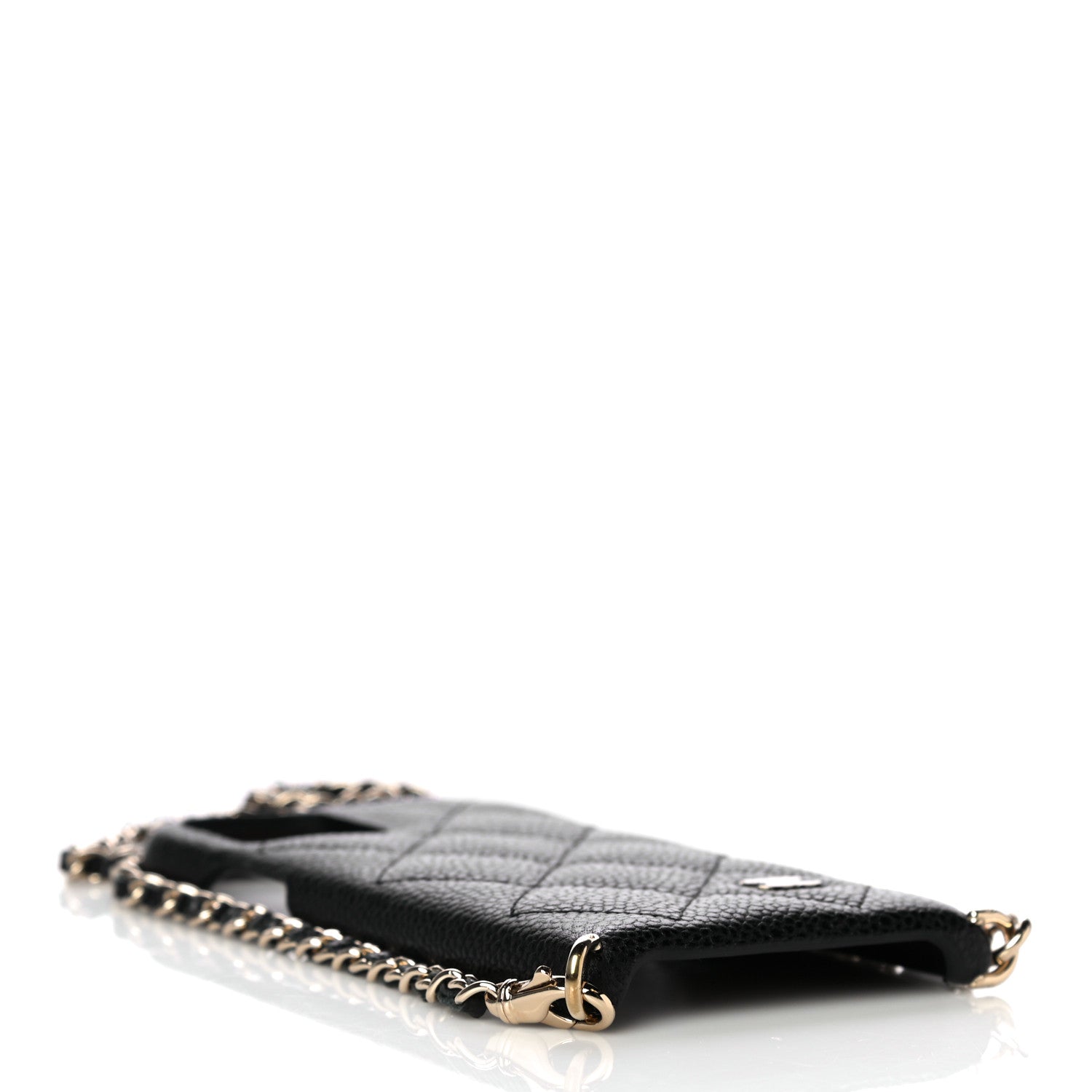 Chanel Caviar Quilted iPhone XI Pro Case With Chain Black 4 of 8