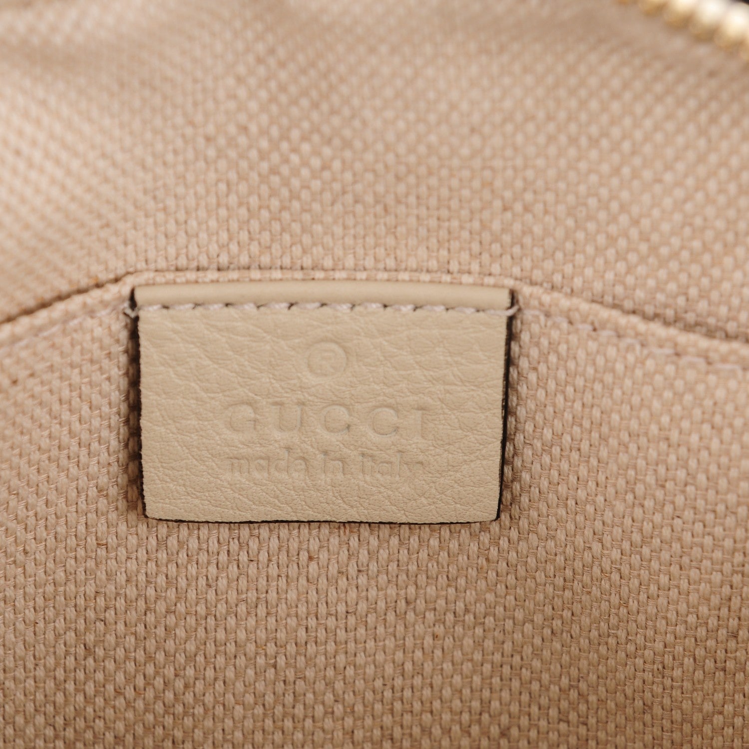 Gucci Python Small Soho Disco Bag Off White Nut Brown Beige 6 of 8