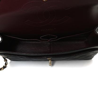 Chanel Caviar Quilted Jumbo Double Flap Black 5 of 13