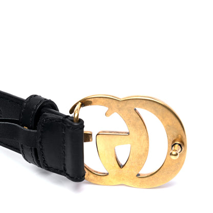 Gucci Calfskin Double G 30mm Belt 75 30 Black 3 of 7
