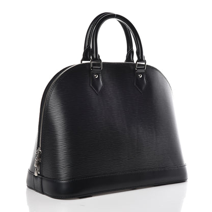 Louis Vuitton Epi Alma MM Black 3 of 10