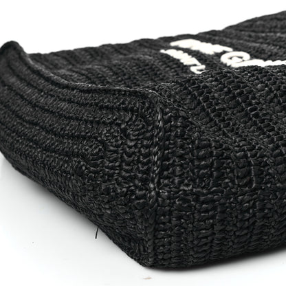 Saint Laurent Raffia Rive Gauche Tote Black 10 of 10