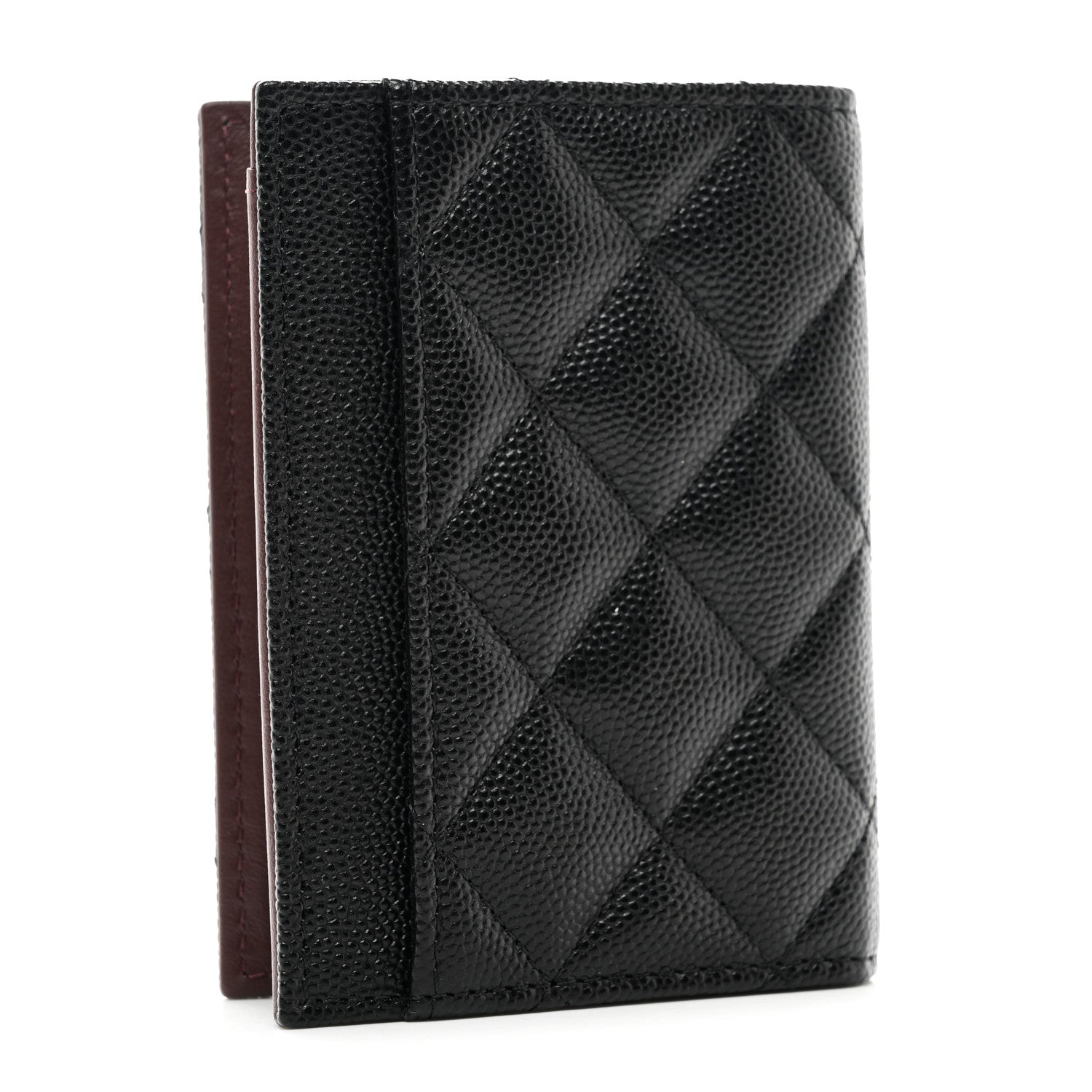 Chanel Caviar Quilted Card Holder Wallet Black 3 of 9