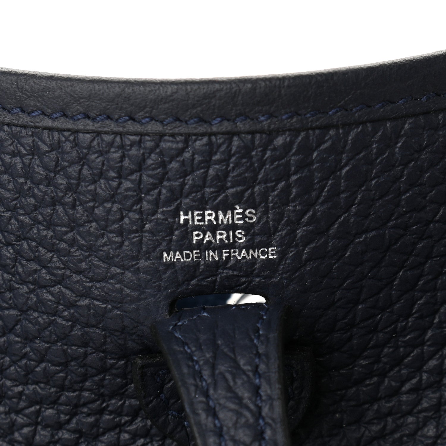 Hermes Taurillon Clemence Evelyne TPM Bleu Nuit 5 of 8