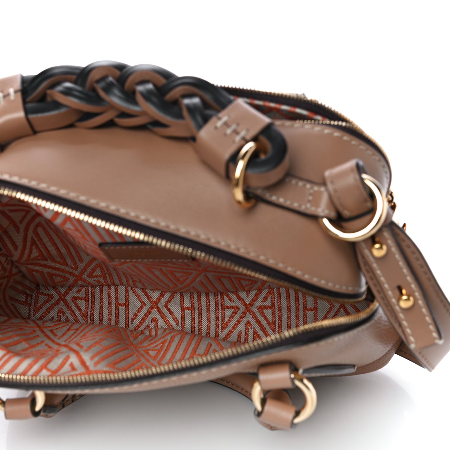 Calfskin Small Daria Cement Brown