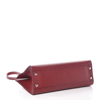 Jimmy Choo Grainy Calfskin Riley Tote Red 5 of 9