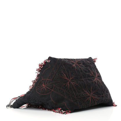 Christian Louboutin Cotton Embroidered Portugaba Black 4 of 10
