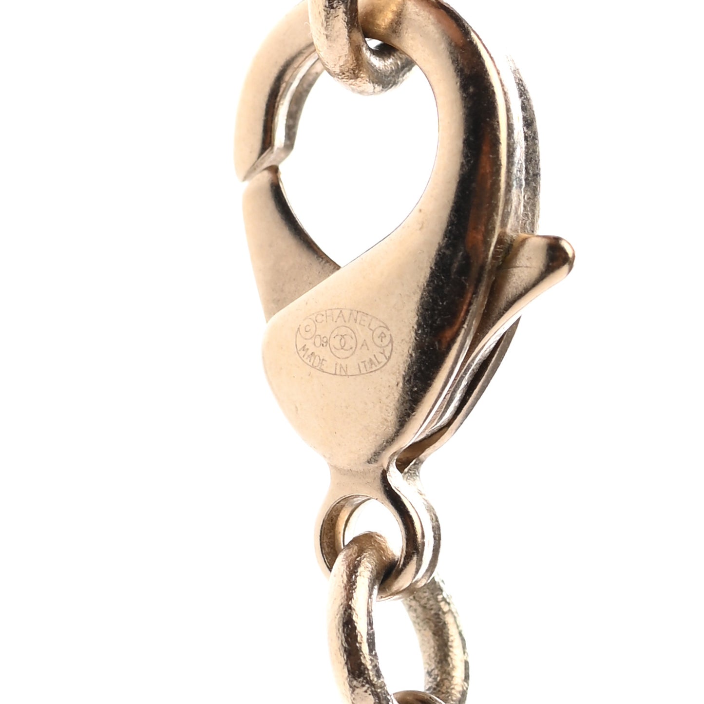 Pearl CC Long Necklace Gold