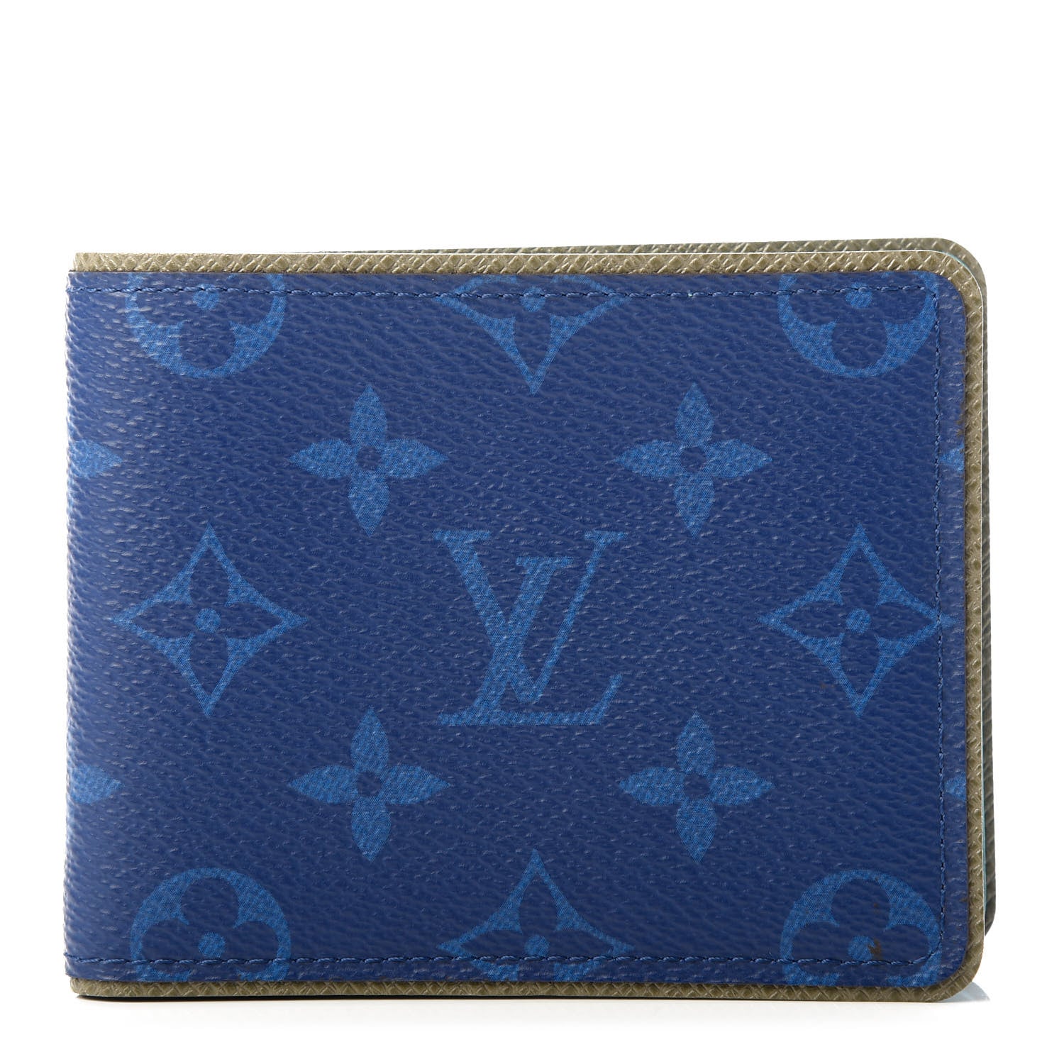 Louis Vuitton Monogram Outdoor Slender Wallet Pacific Blue 1 of 7
