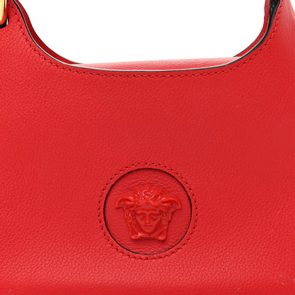 Versace Calfskin La Medusa Small Hobo Crossbody Red 7 of 10
