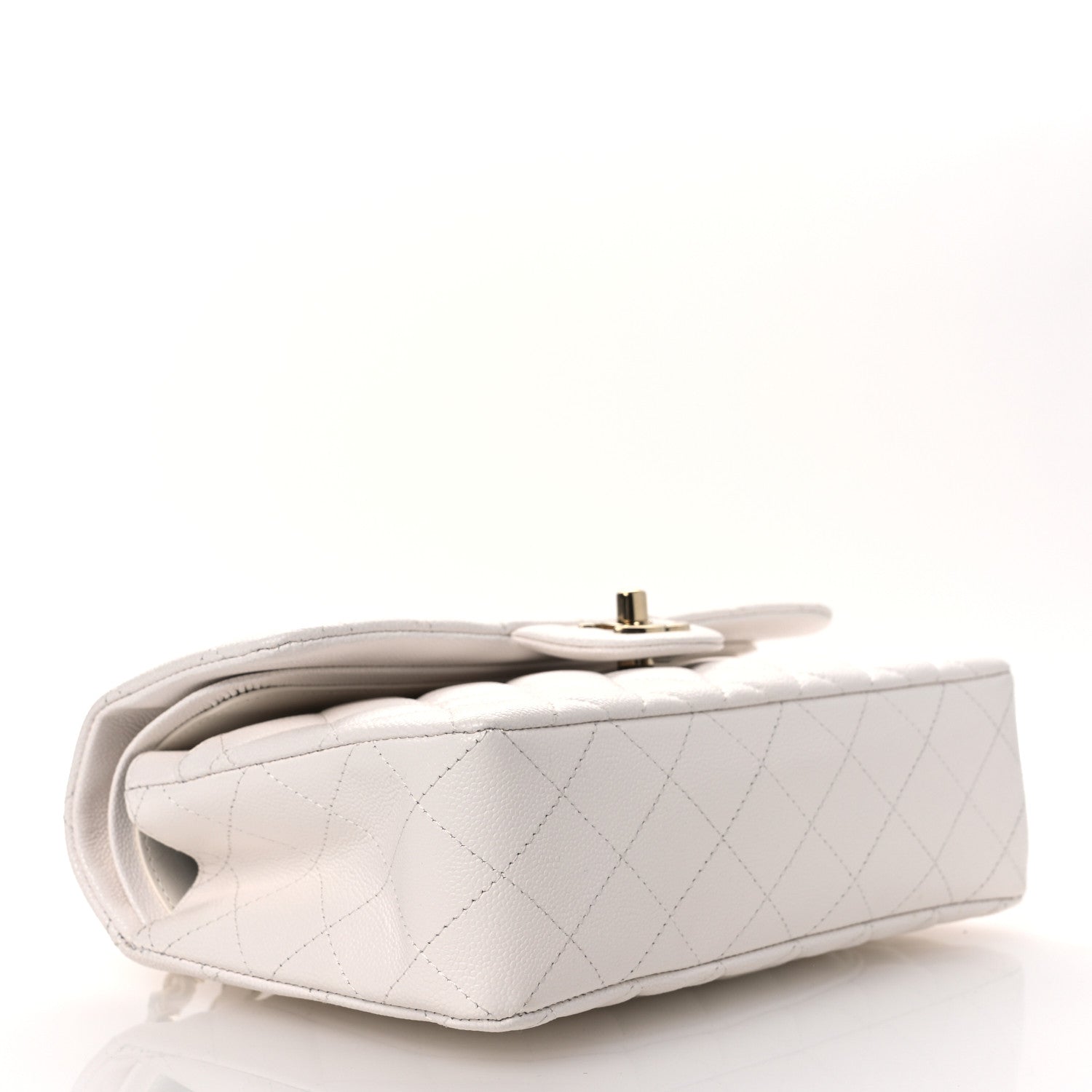 Chanel Caviar Quilted Small Double Flap White 4 of 11
