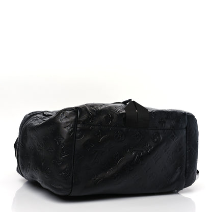 Louis Vuitton Calfskin Monogram Shadow Discovery Backpack Black 4 of 9