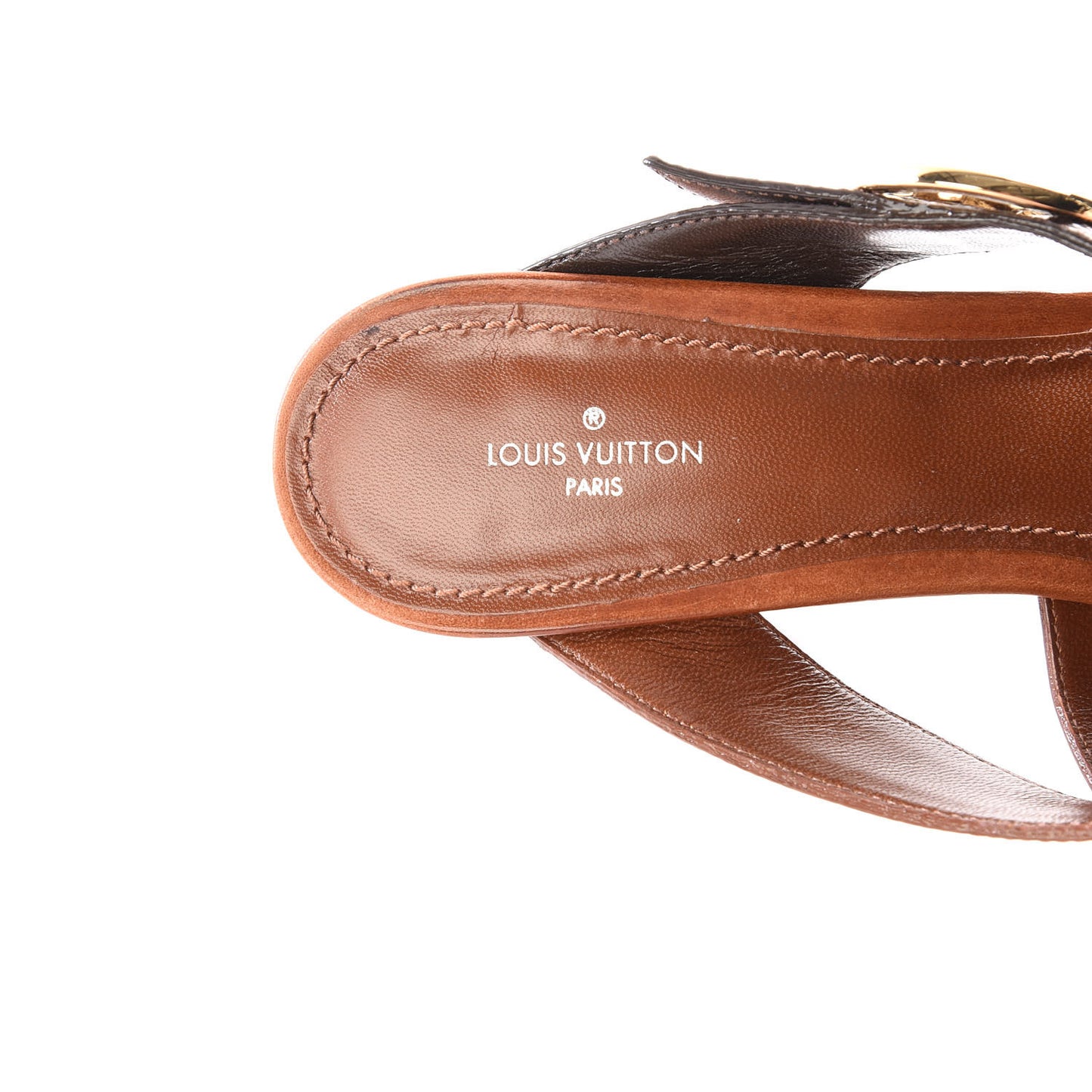 Monogram Horizon Mules 40 Cognac Brown