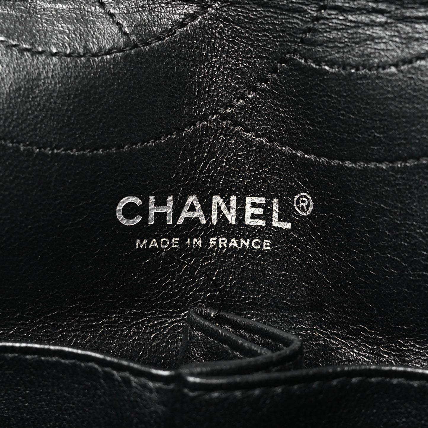 Metallic Calfskin Striped 2.55 Reissue 227 Flap Black