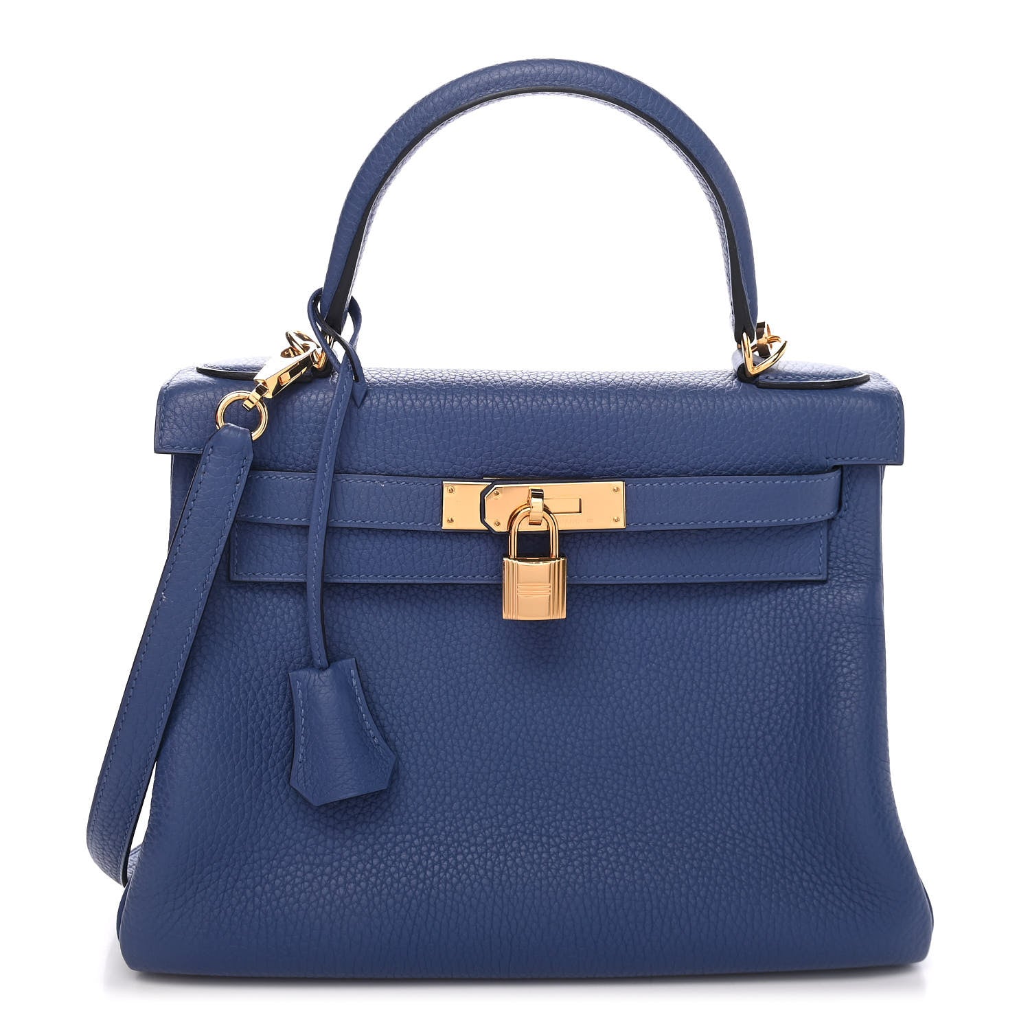 Hermes Taurillon Clemence Kelly Retourne 28 Bleu Brighton 1 of 23
