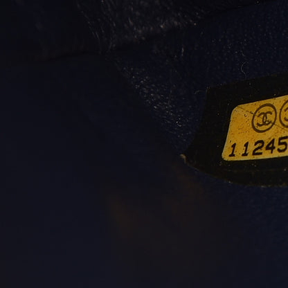 Chanel Lambskin Perforated Jumbo Single Flap Blue 7 of 10