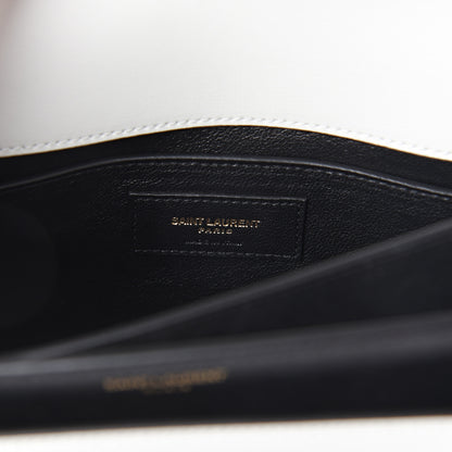 Saint Laurent Calfskin Bi-Color Medium Monogram Sunset Black Pearl White 5 of 8
