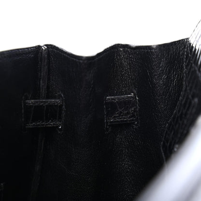 Hermes Shiny Porosus Crocodile Birkin 35 Black 15 of 32