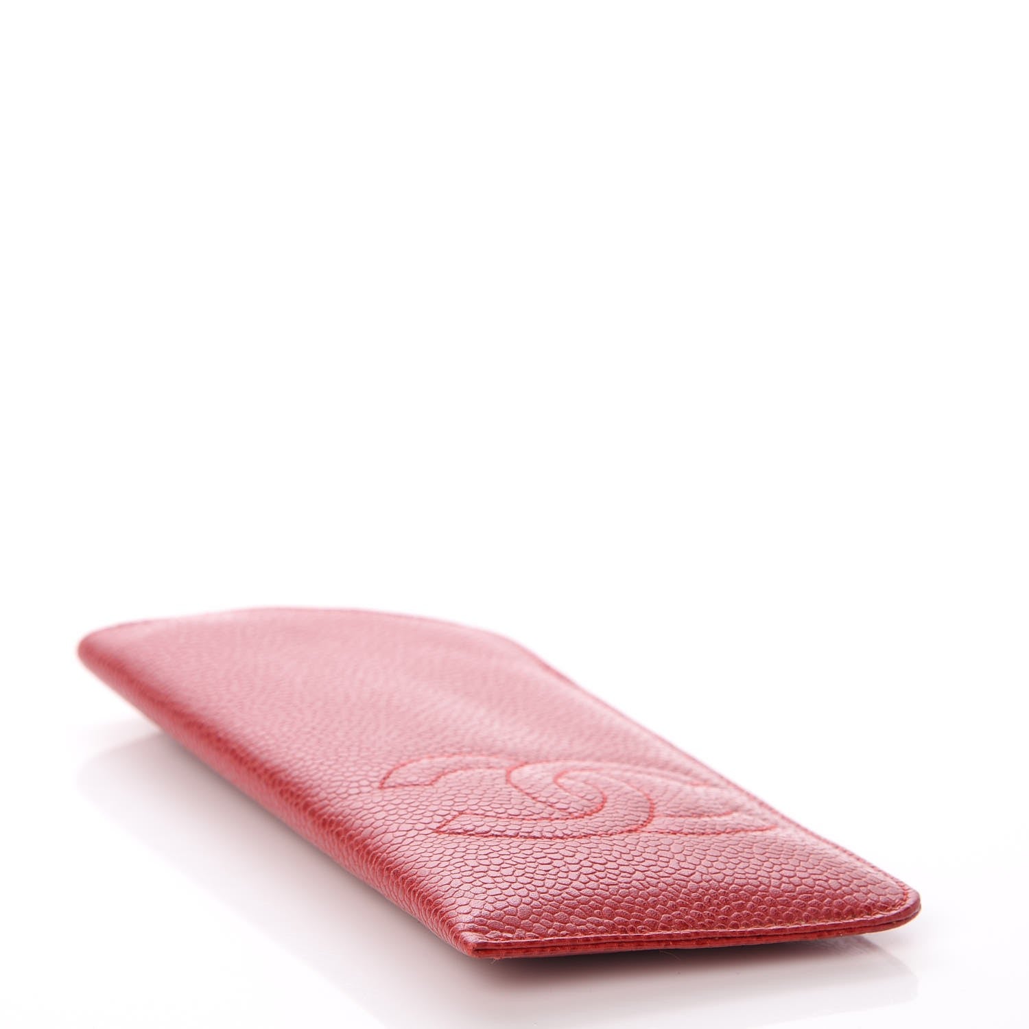 Chanel Caviar CC Eyeglasses Case Red 4 of 8