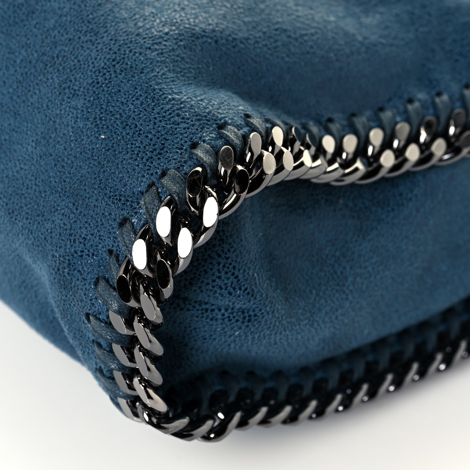 Stella McCartney Shaggy Deer Falabella Fold Over Tote Blue 10 of 12