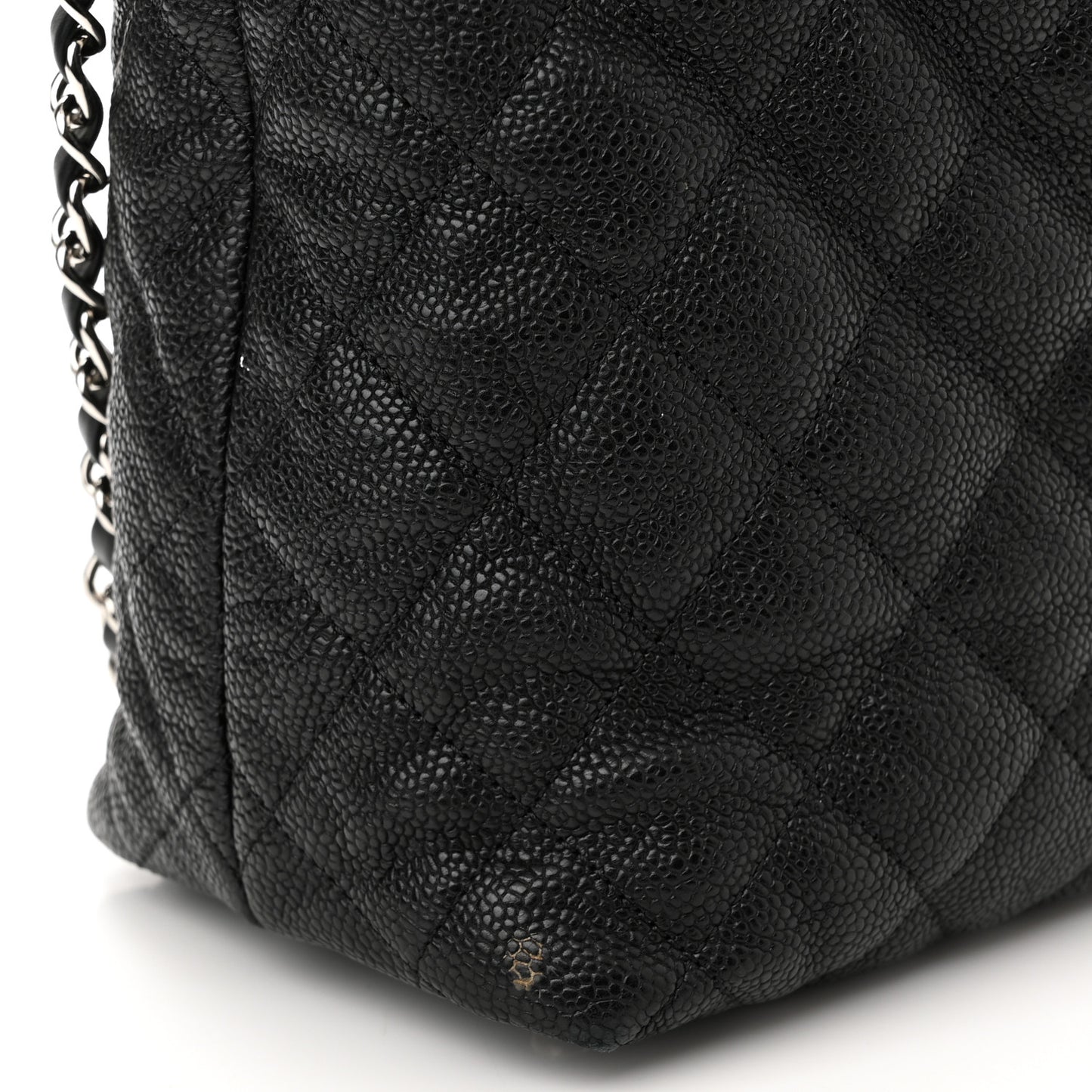 Caviar Quilted French Riviera Hobo Black